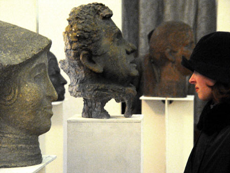 Images from the opening of the exhibition "The Contemporary Sculpture", Chisinau, 2003